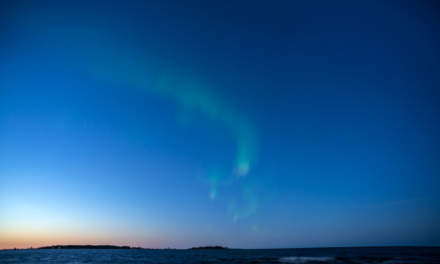 Northern Lights over the Baltic Sea