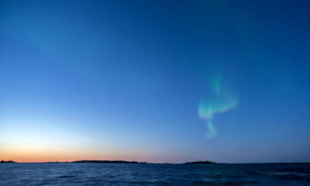 Northern Lights over the Baltic Sea