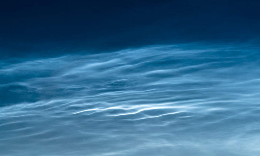Noctilucent clouds, detail