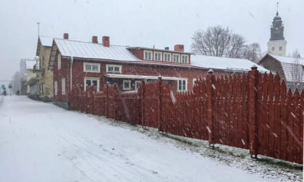 It’s snowing in Skellefteå