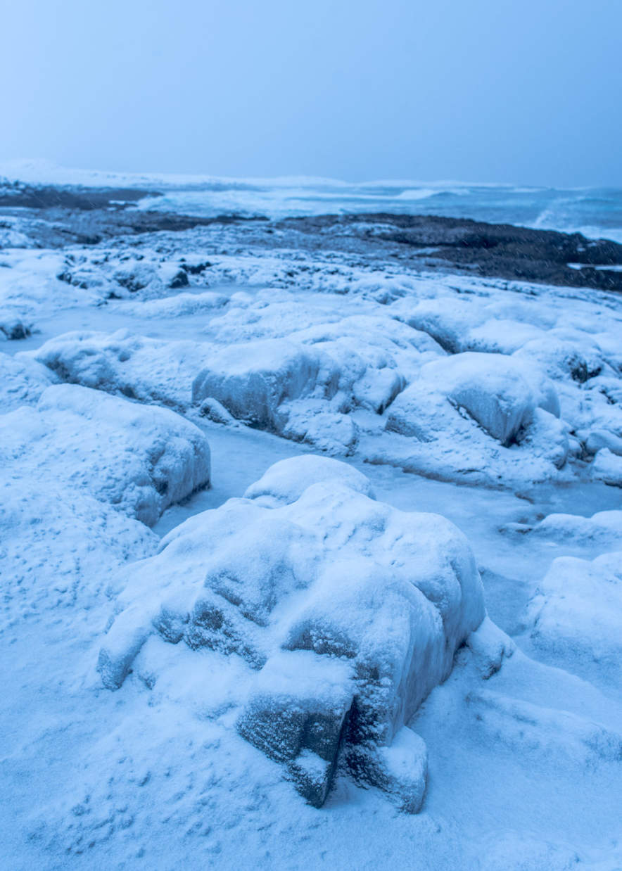 Arctic shore at Kjølnes Fry
