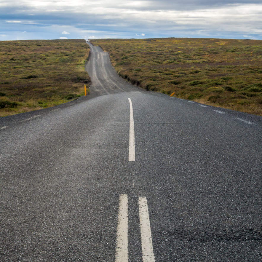 Road 862 – from asphalt to gravel
