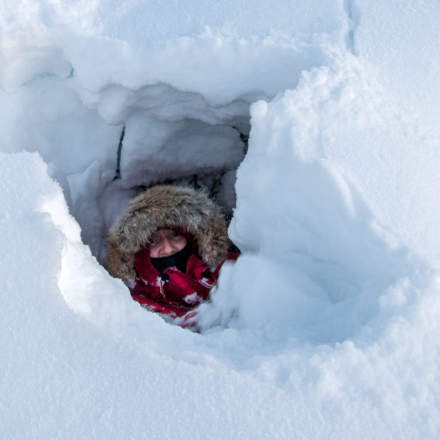 Deep, deep snow in Lapland – February 2010