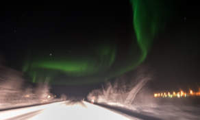 Aurora from the car III