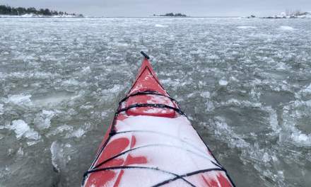 Kayak and ice I