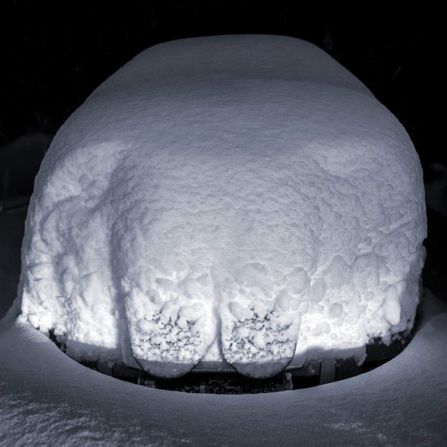 Bjørnfjell – snowed in car