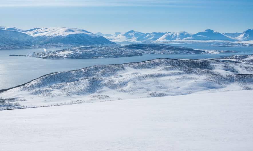 Tromsøya as seen from the Austeråsfjellet