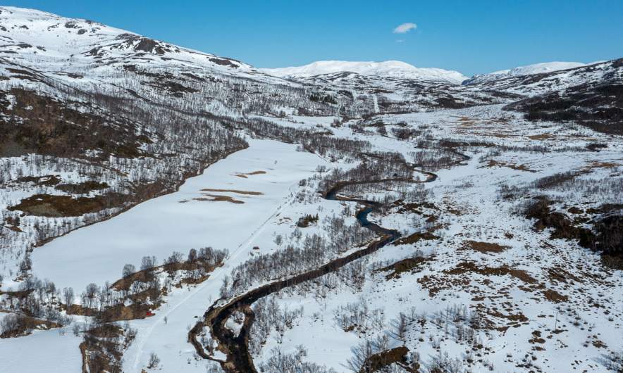 Drone photo, Skulsfjord