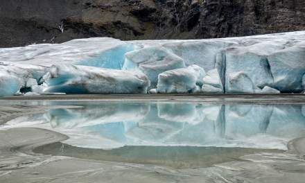 Glacier reflection