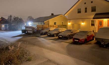 Early October snowfall in Tromsø