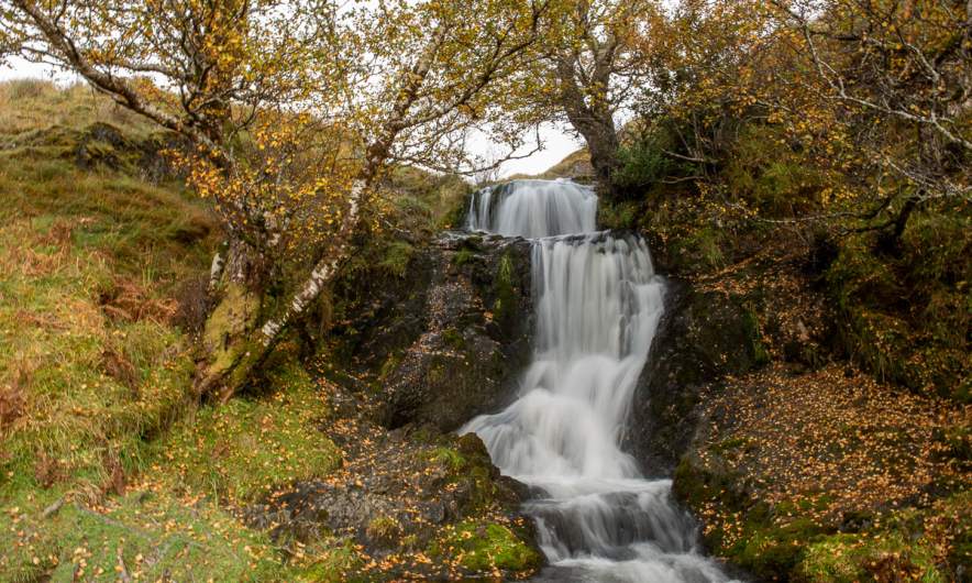 Ardvreck Castle waterfall