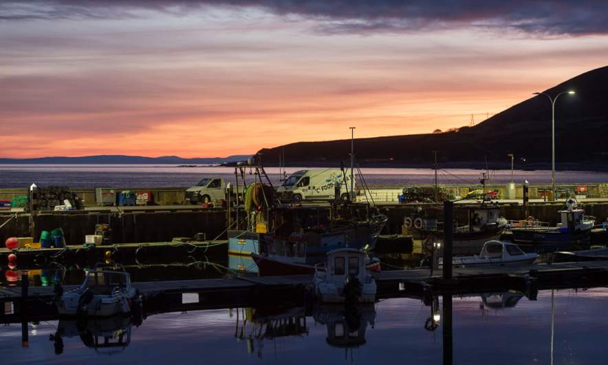 Evening light at Helmsdale harbour