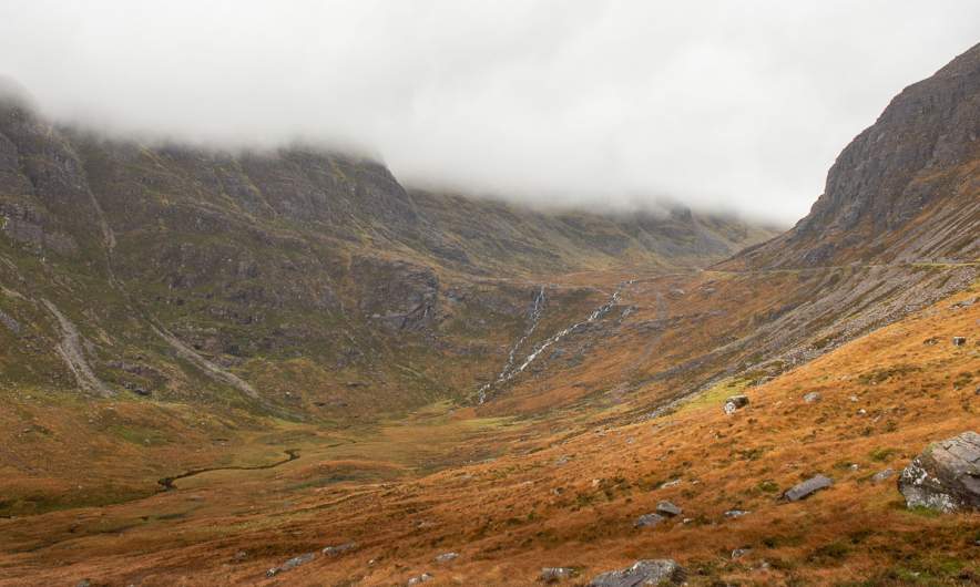 Looking back to Bealach na Bà