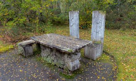 Outside the Beinn Eighe visitor centre