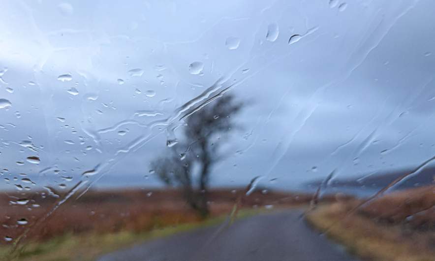 Landscape – as seen from the inside of the car