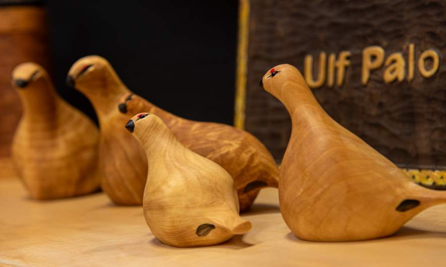 Wooden snow grouse