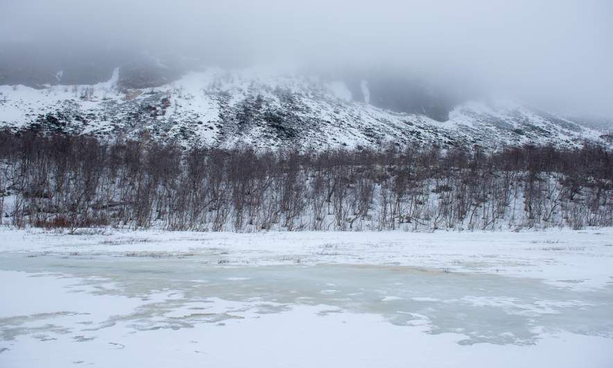 Mountain in the clouds