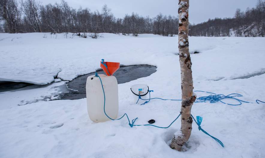 Water fetching place