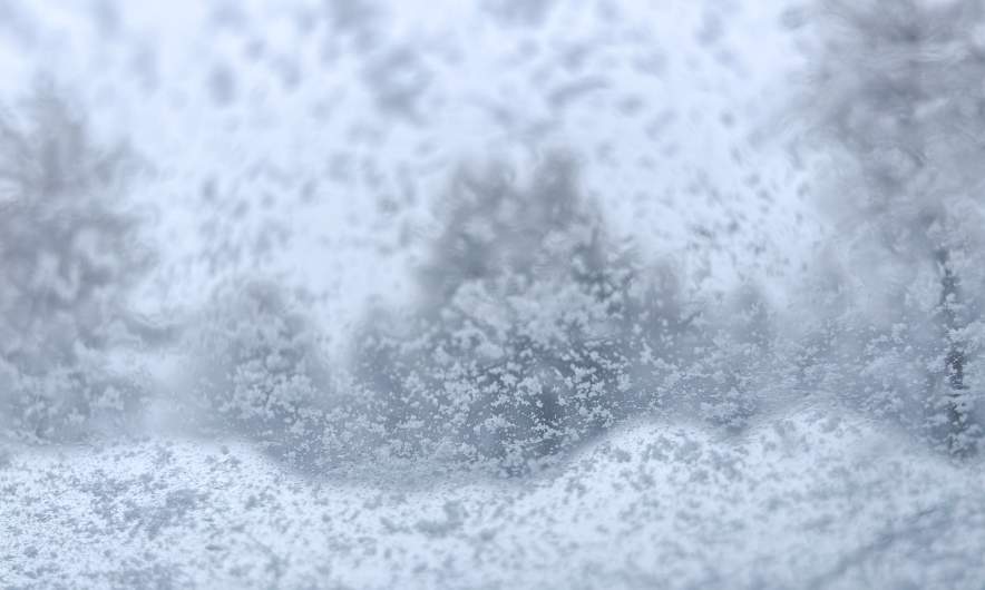 Driving to the ski run