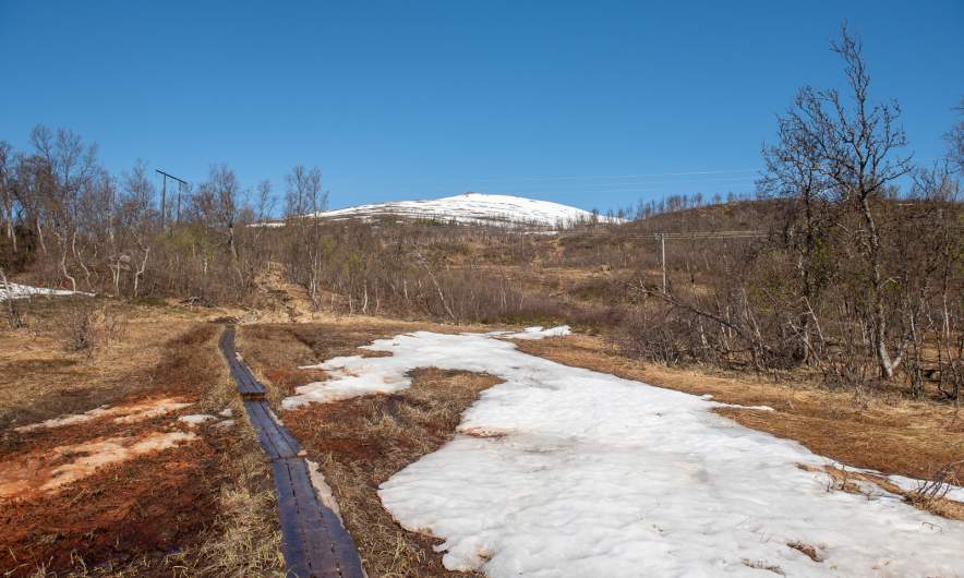 The track starts – 1.7 km to the top