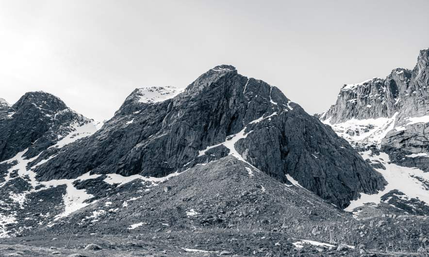 Black and white mountains III