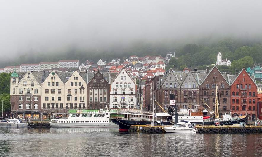 Bergen in the rain