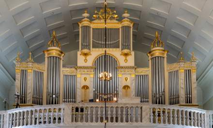 Church organ in the cathedral