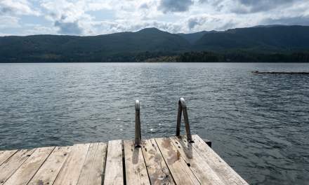 After taking a bath in Sproat Lake