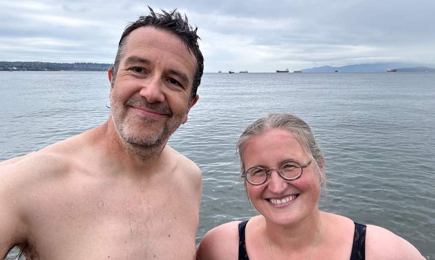 After taking a swim