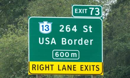 Border to the USA on land