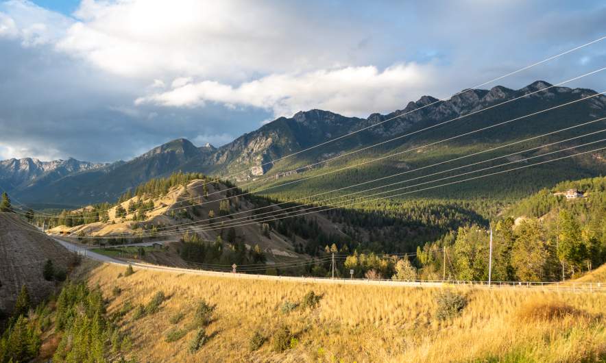 Evening light in Radium Hot Springs