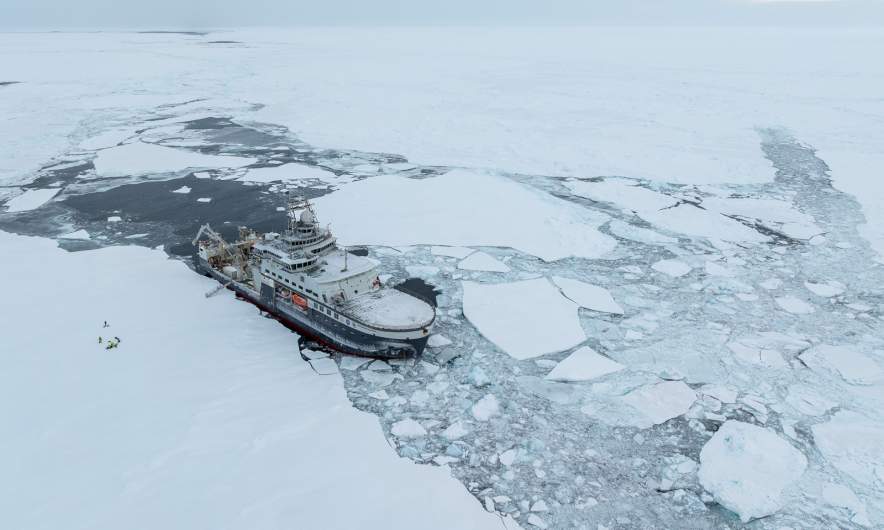 Kronprins Haakon in the Fram Strait