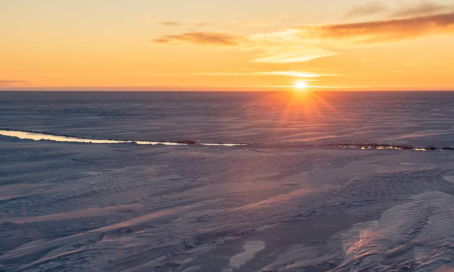 Sunrise i -the Fram Strait I